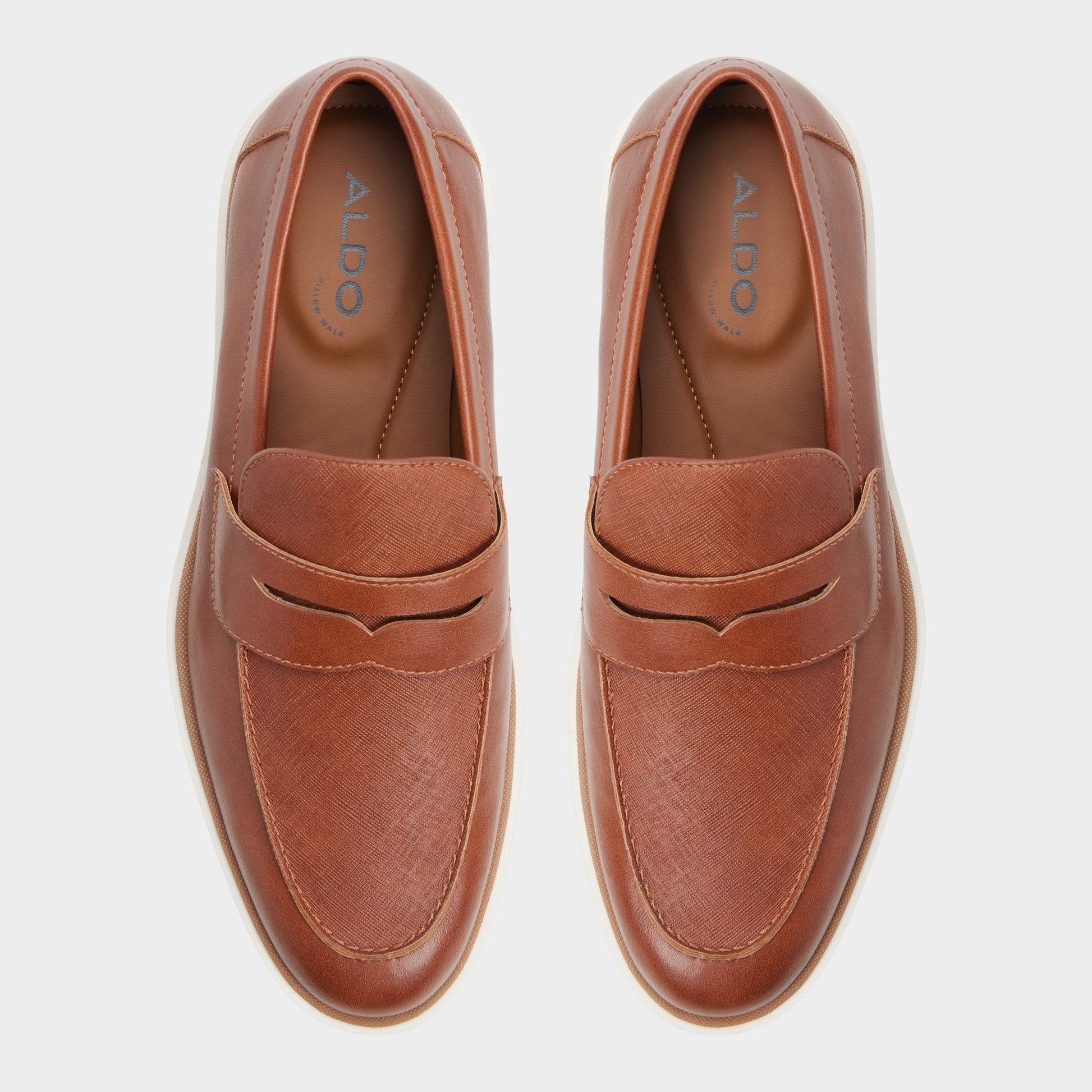Vue de dessus de la Beige Stanson Mocassin