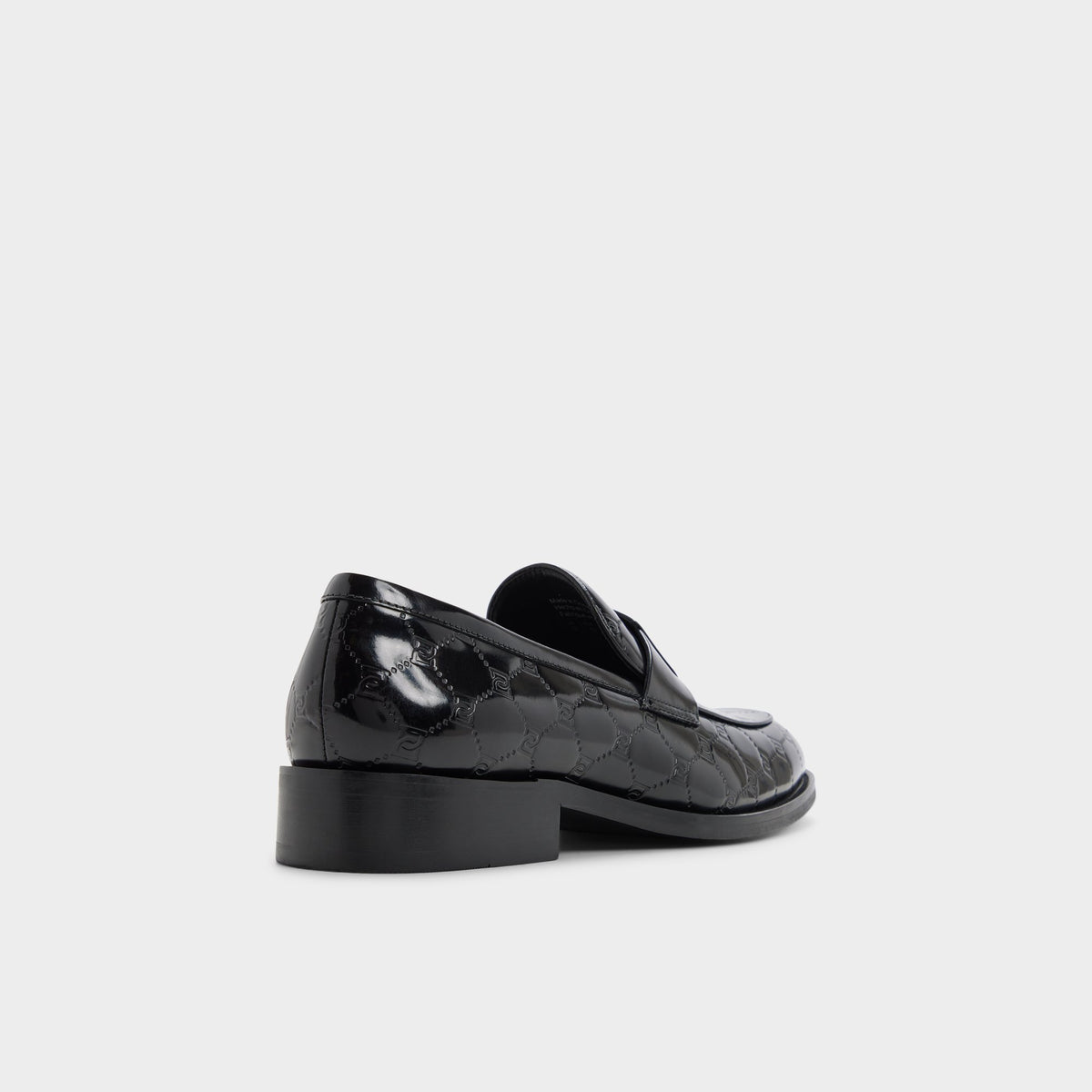 Three-quarter angle of Black Beck Loafer's back side