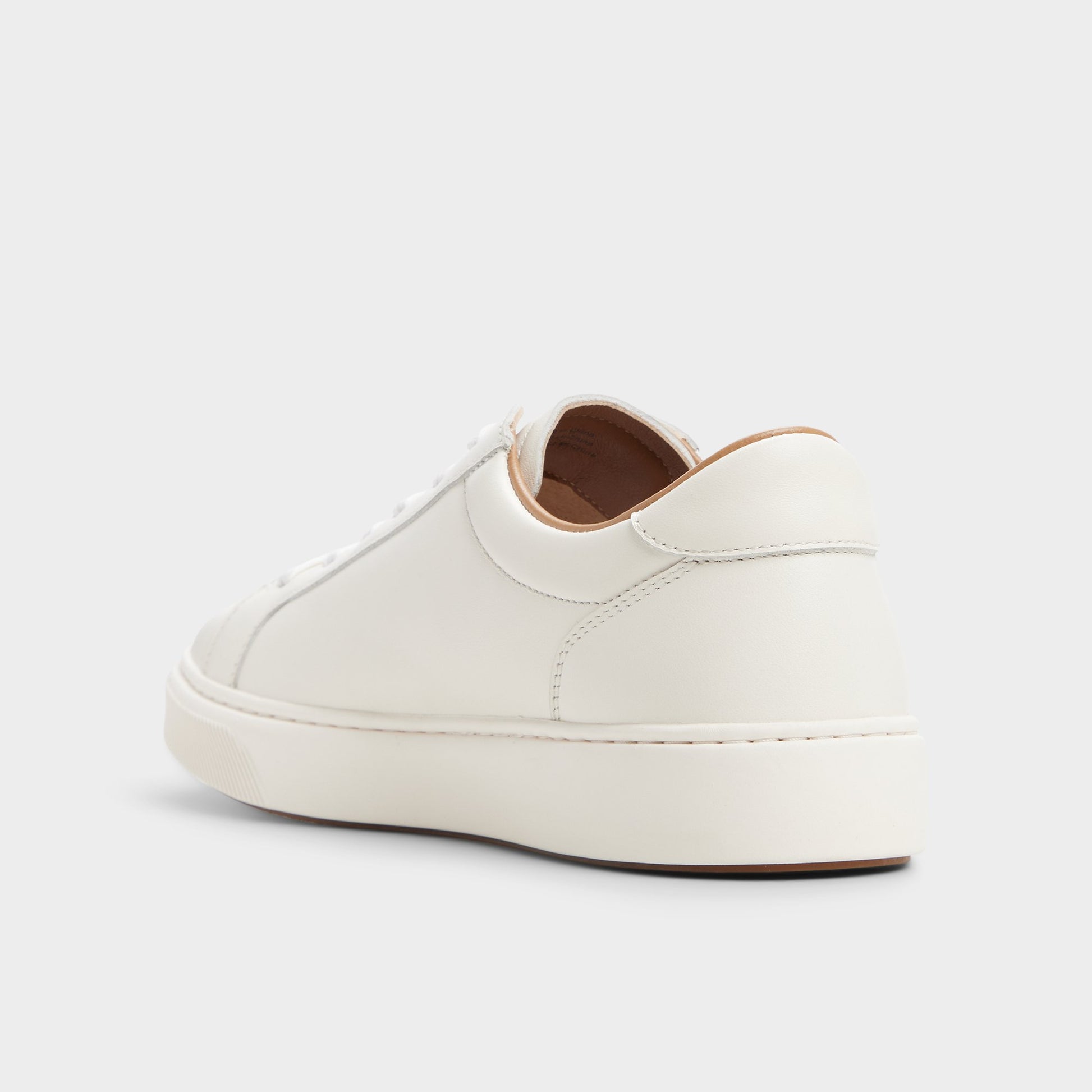 Side view of White Garett Low top sneaker