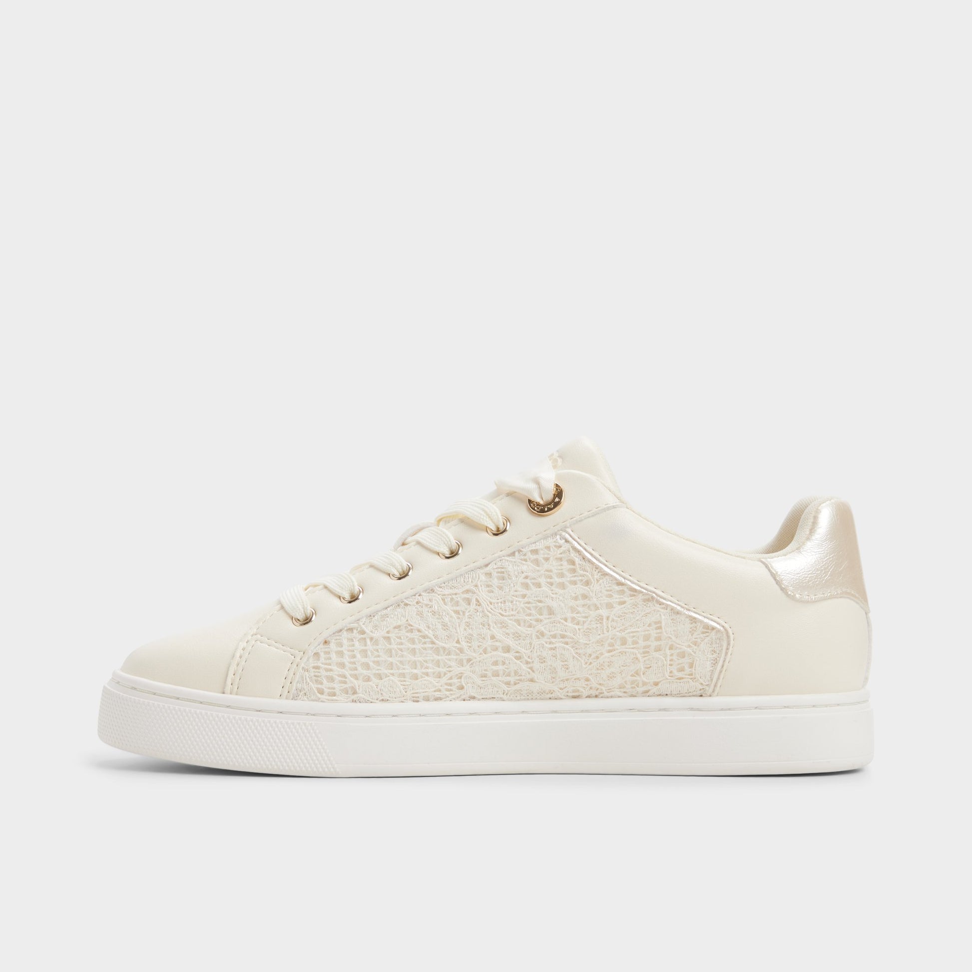 Side view of Other white Elgata Sneaker
