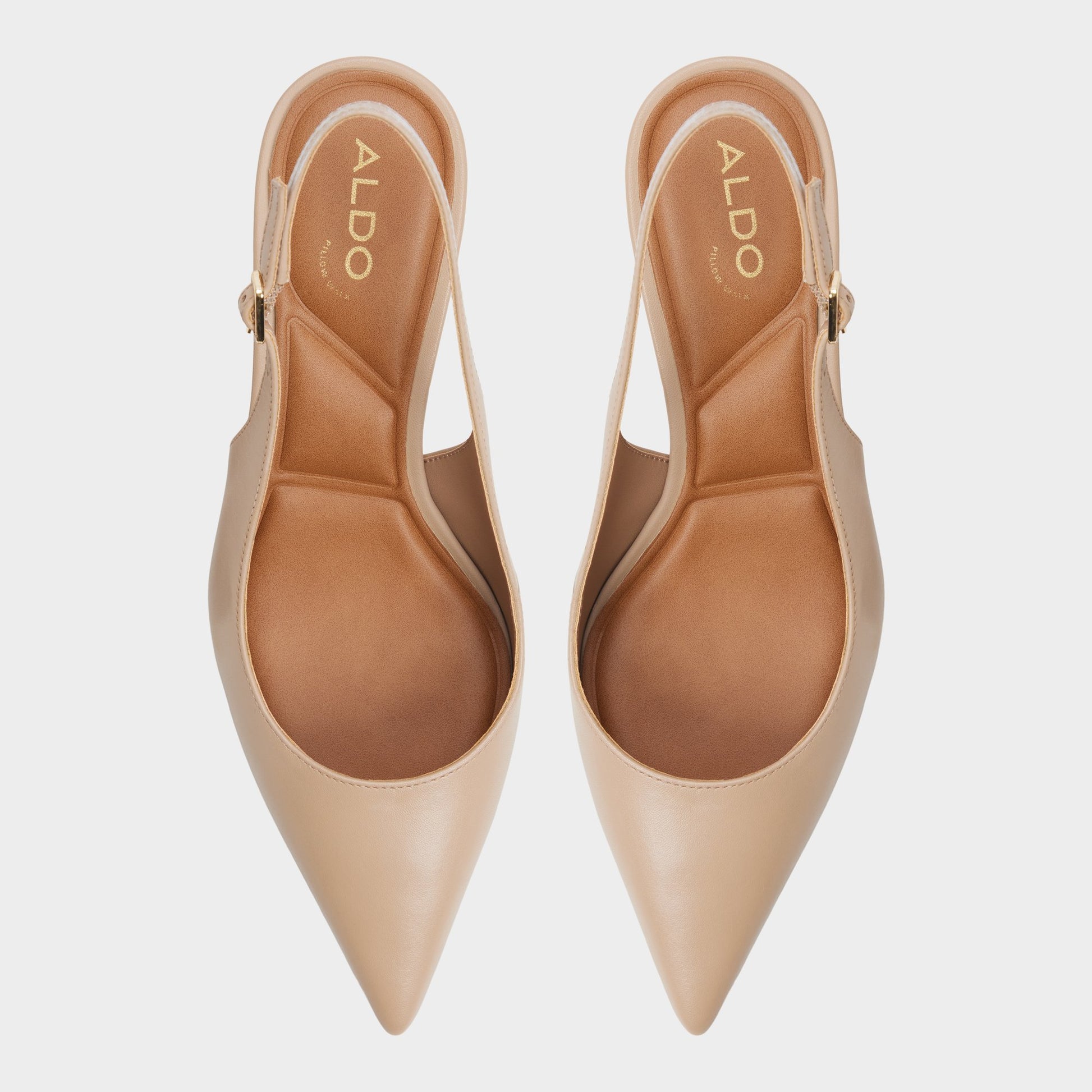 Vue de dessus de la Beige Alicieaa Talon haut à bride arrière