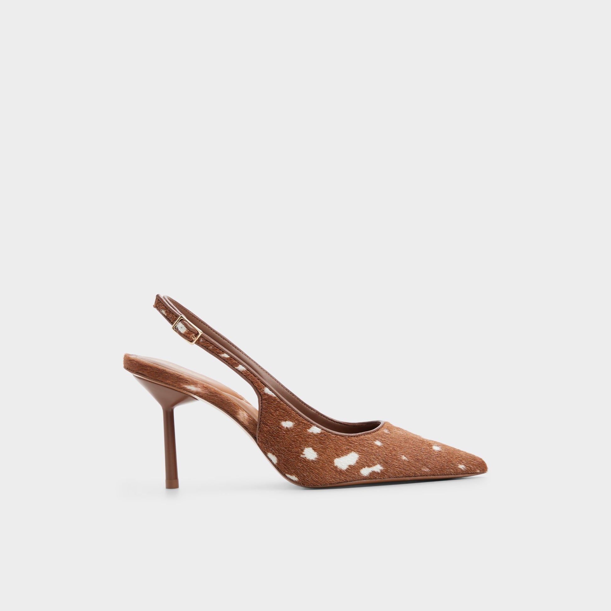 Main View of Open brown Seralina Slingback high heel for Womens