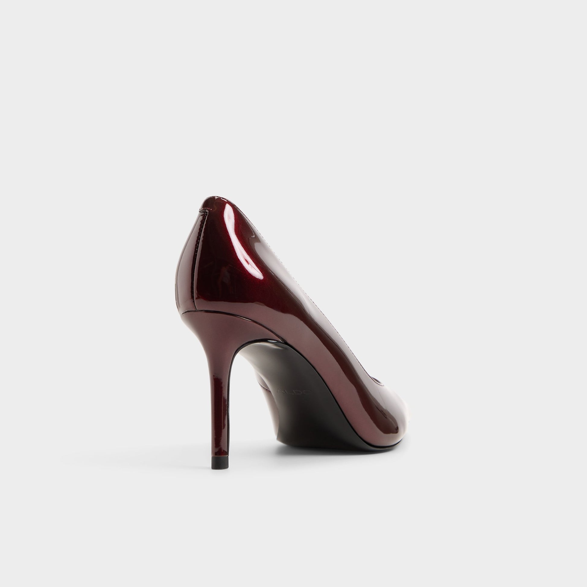 Three-quarter angle of Dark brown Somaya Pump's back side