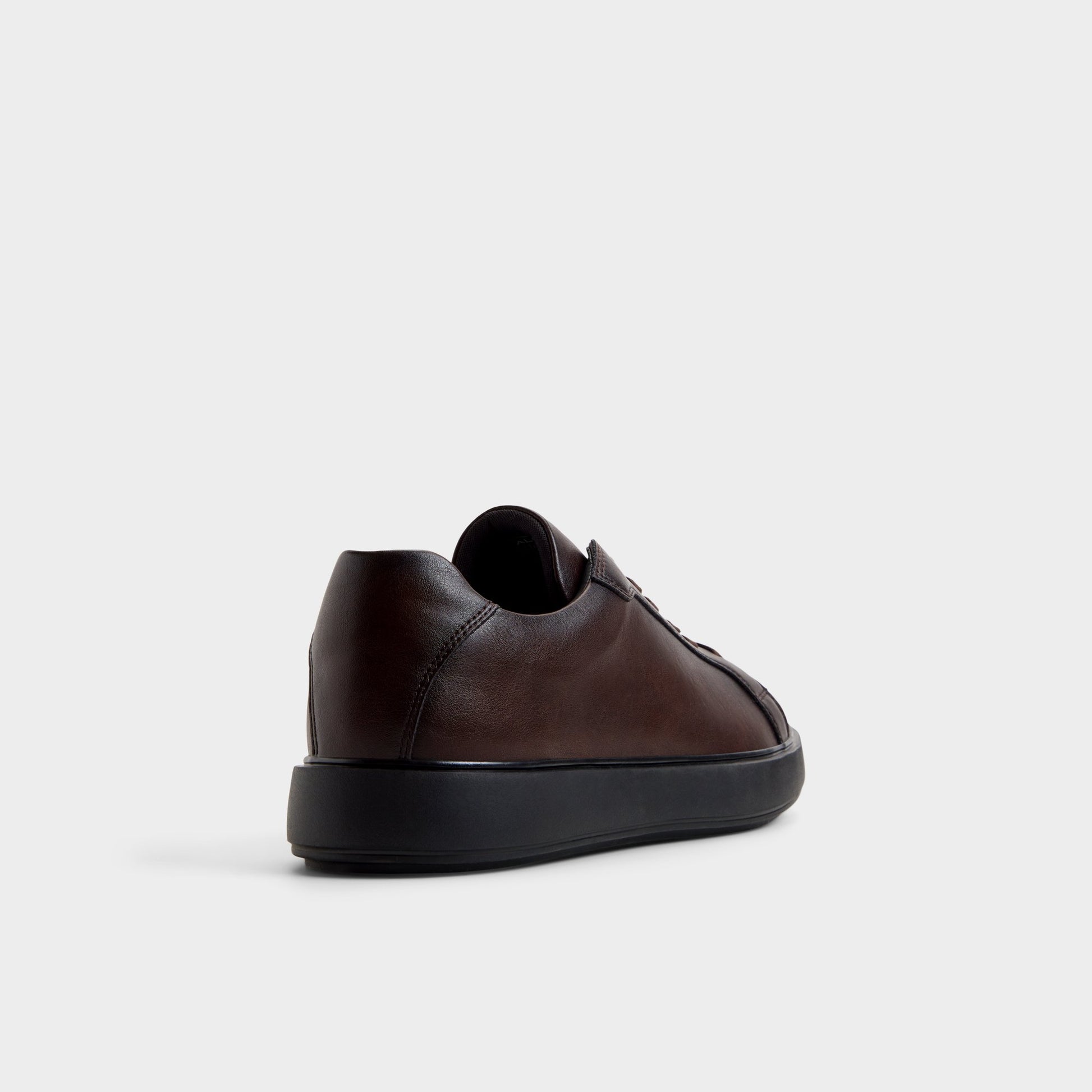 Three-quarter angle of Dark brown Elloi Low top sneaker's back side