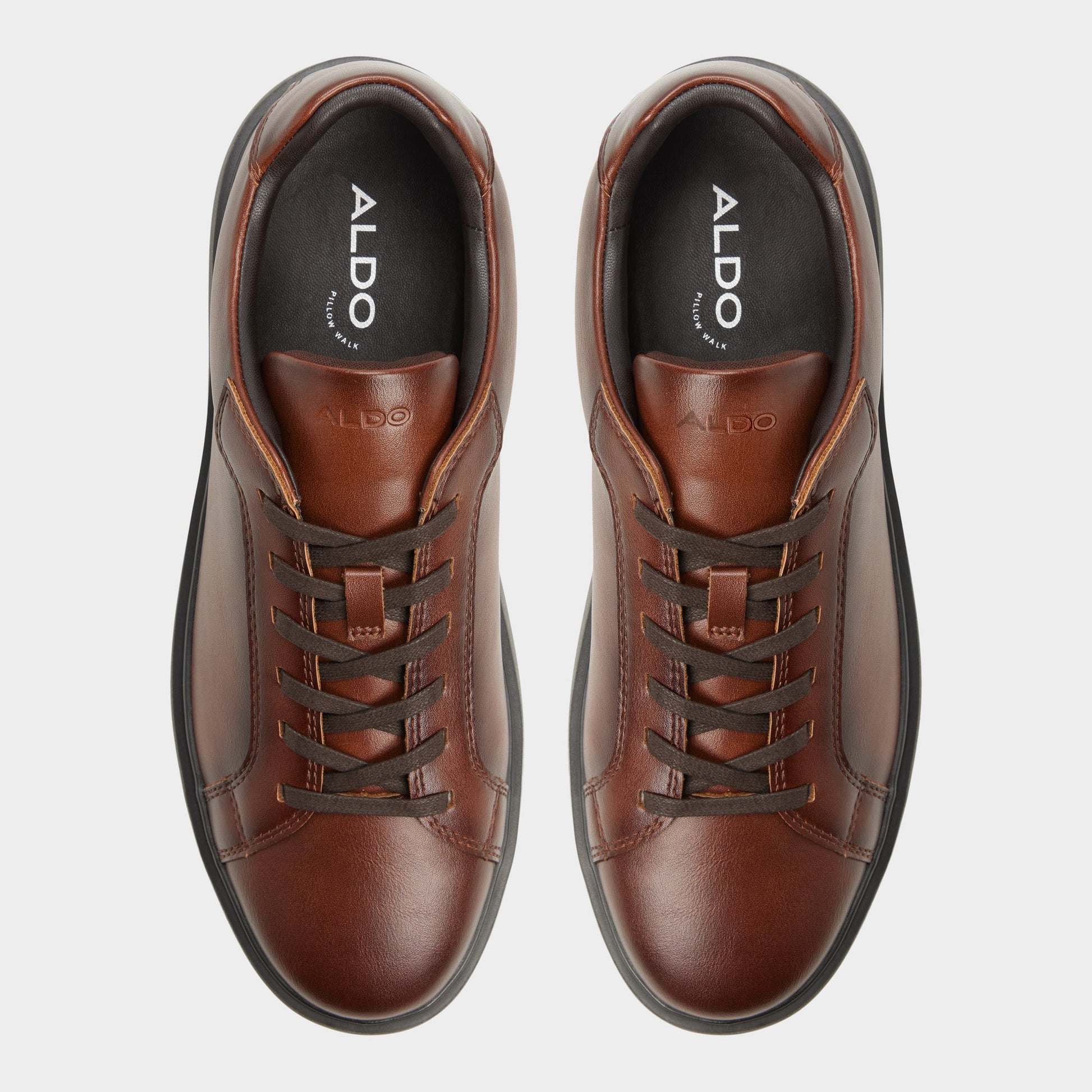 Top-down view of the Tan Elloi Low top sneaker