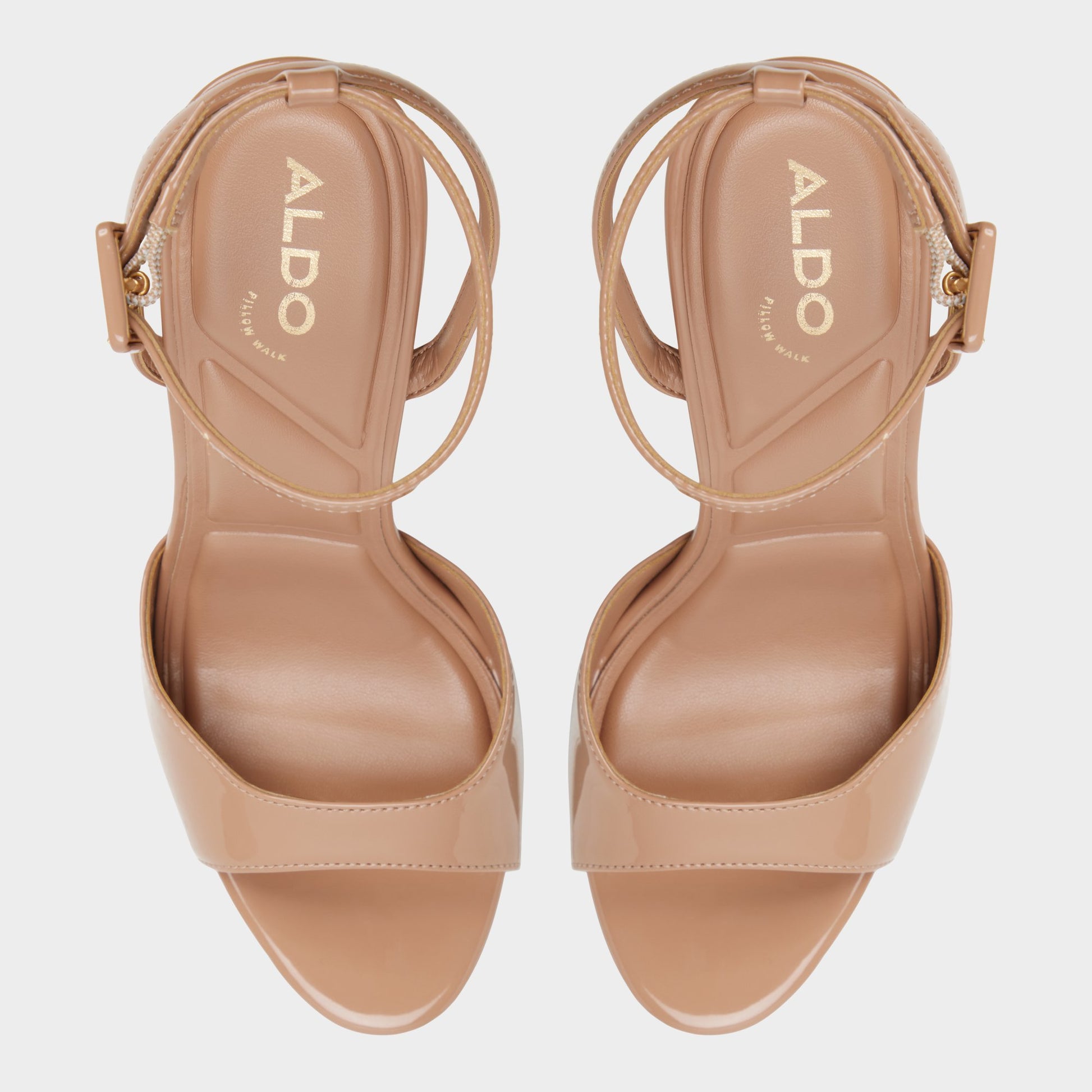 Top-down view of the Medium beige Carah