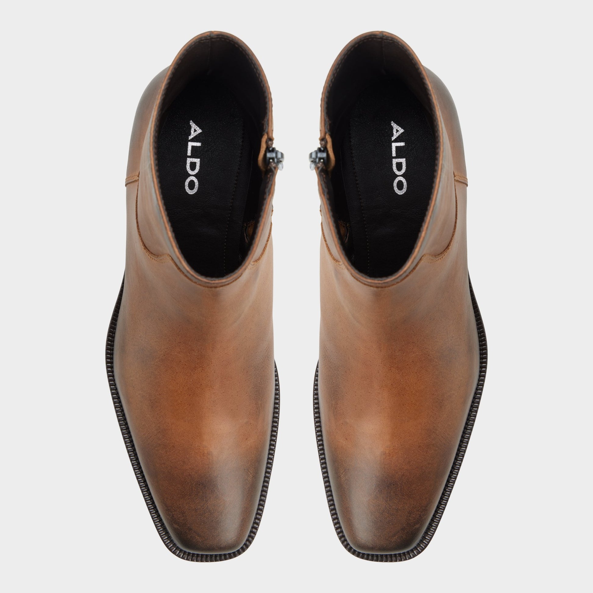 Top-down view of the Brown Renald Ankle boot