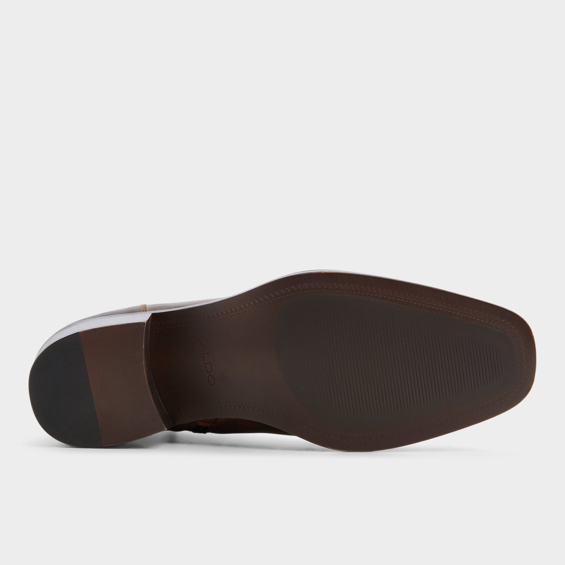 View of Brown Renald Ankle boot's sole