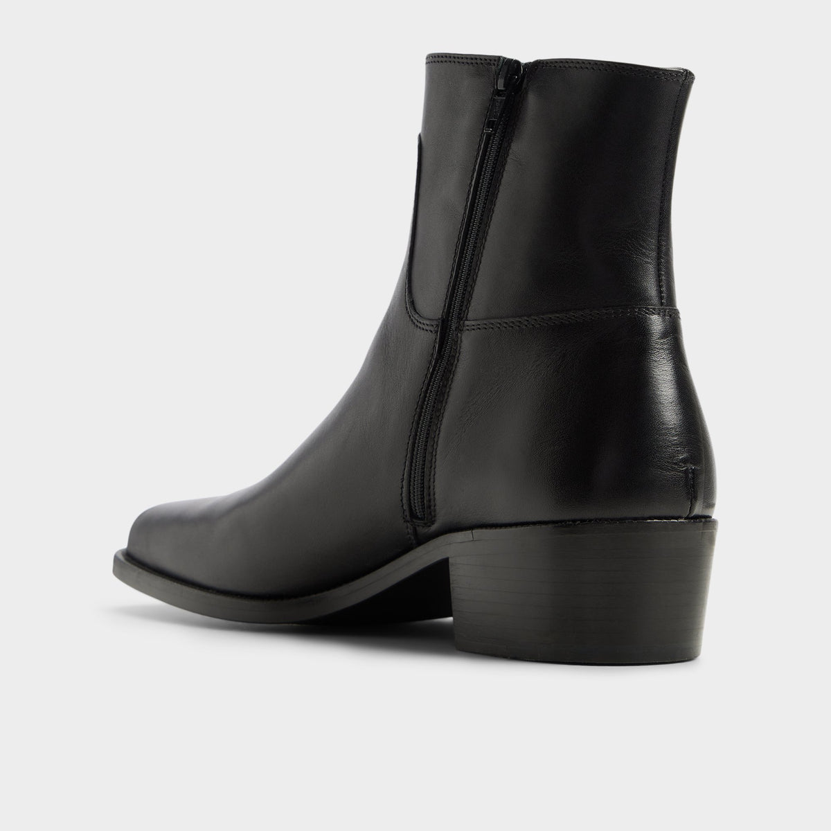 Side view of Black Renald Ankle boot