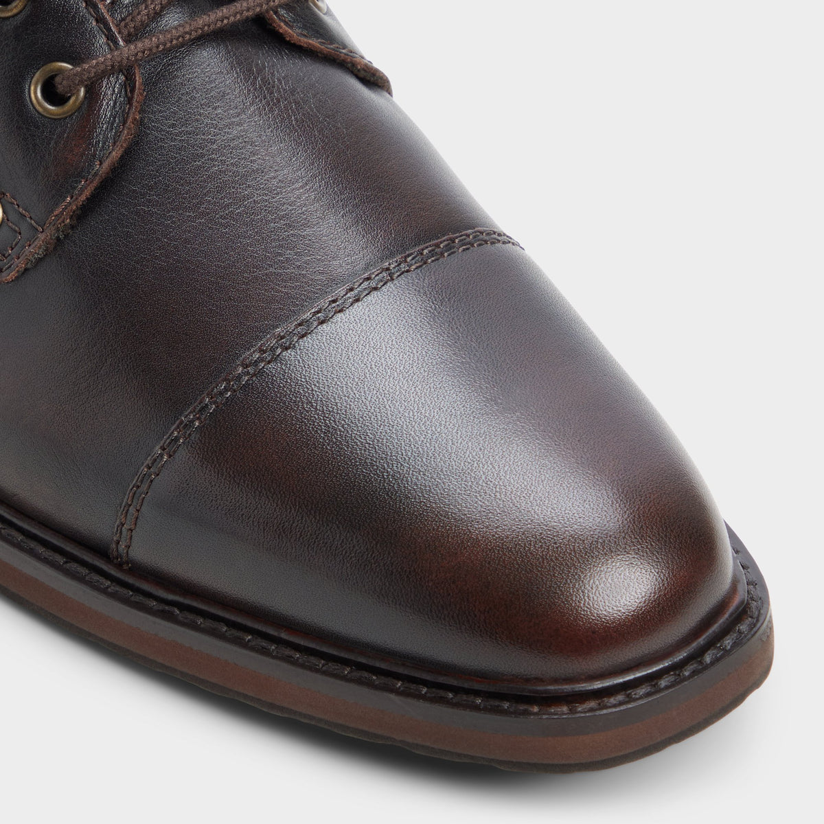 Close-up of the Dark brown Constantine Lace-up boot