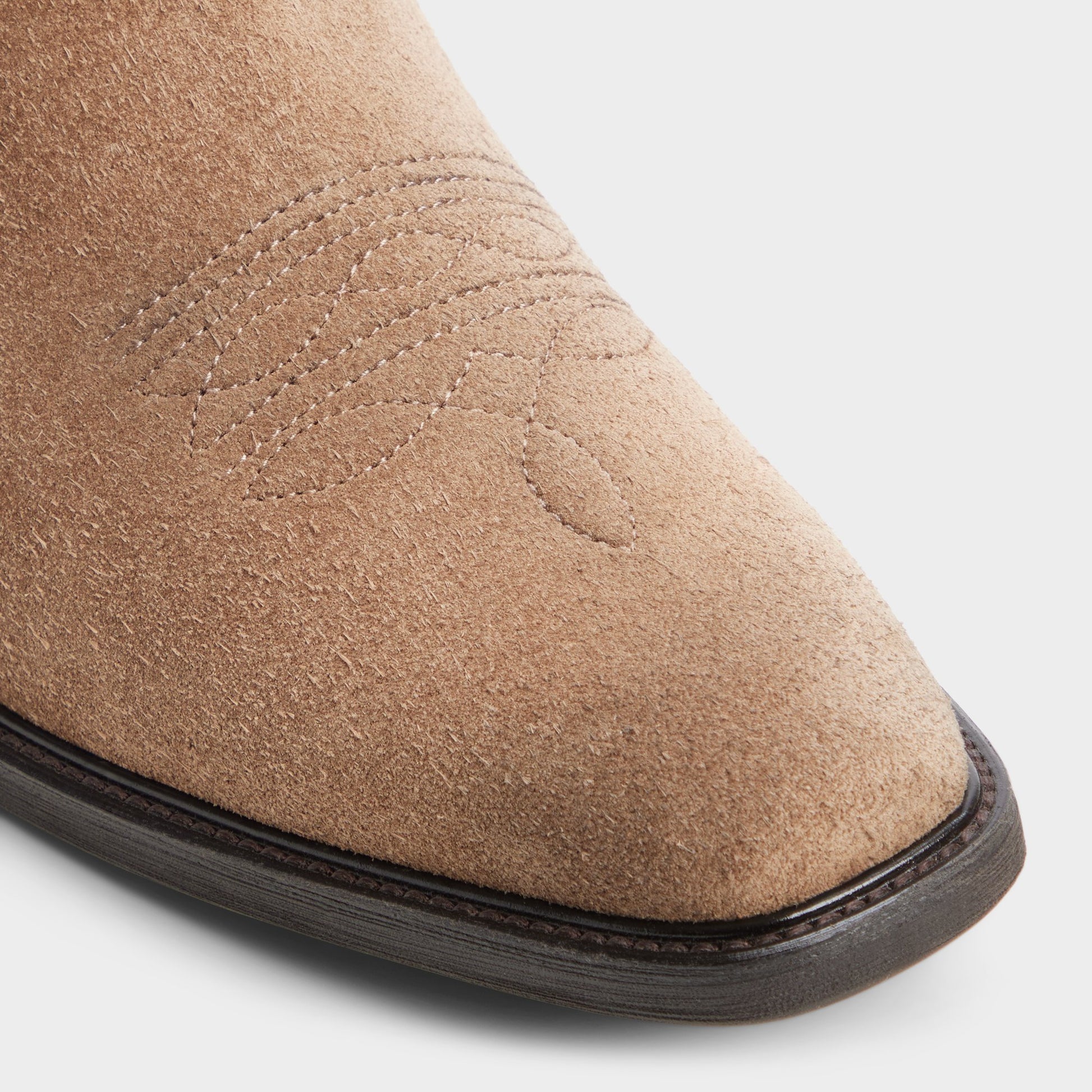 Close-up of the Taupe Wally Ankle boot