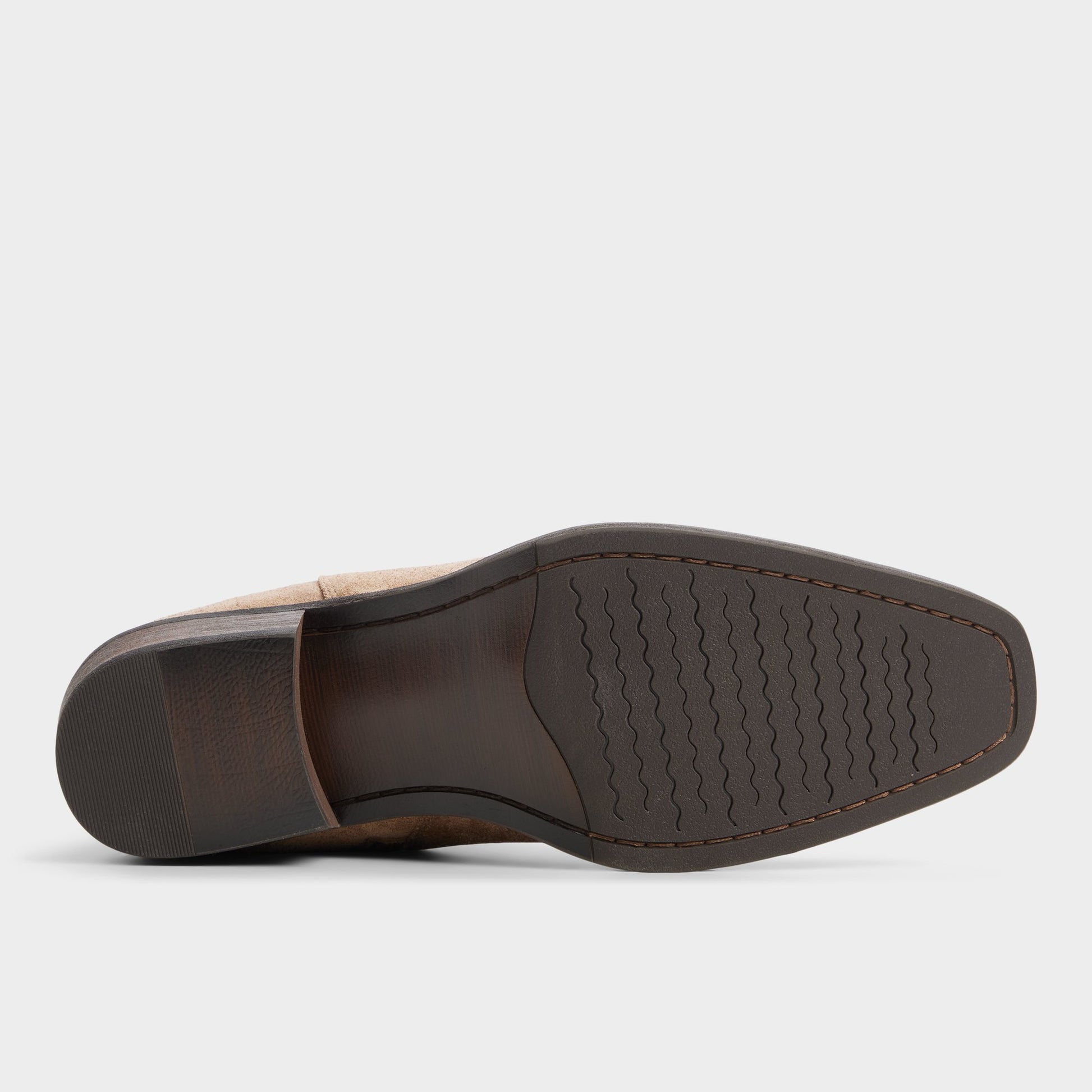 View of Taupe Wally Ankle boot's sole