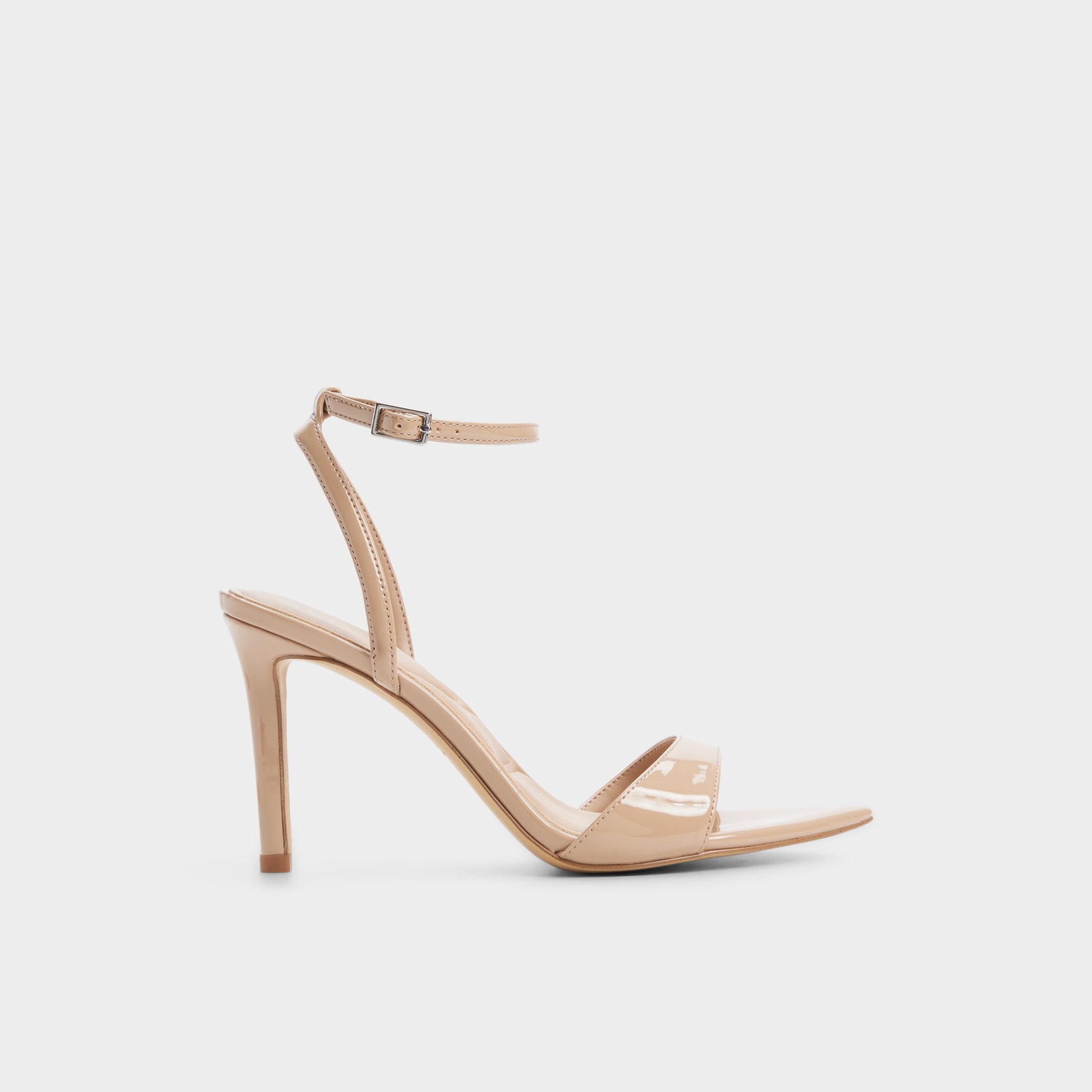 Main View of Beige Leandra Strappy heeled sandal for Womens