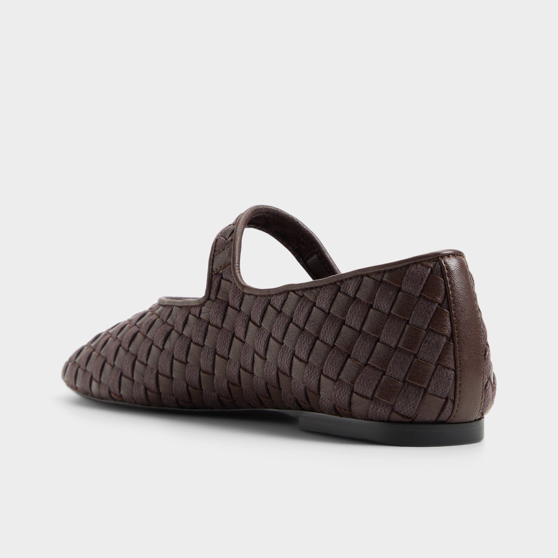 Side view of Dark brown Alissia Ballerina