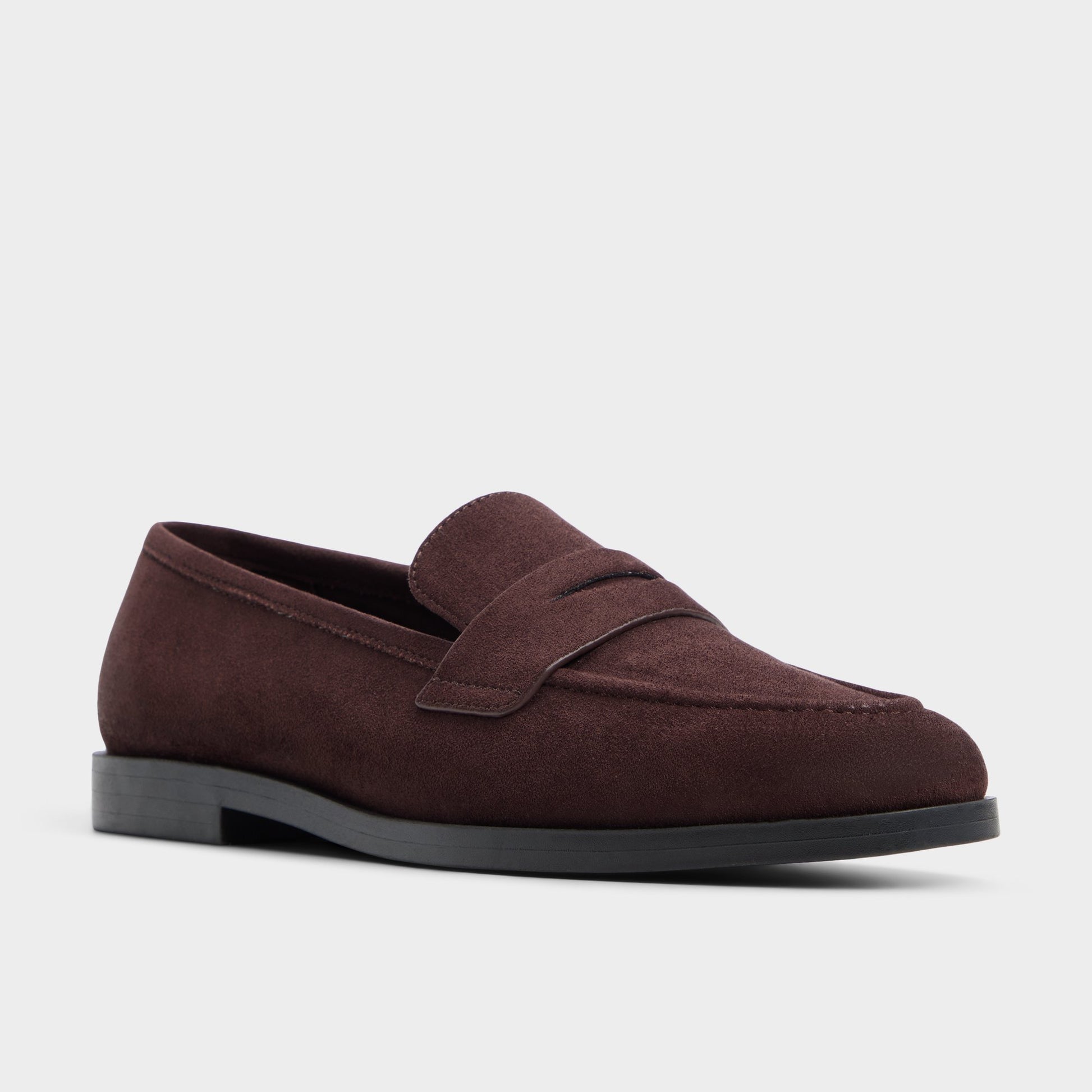 Three-quarter angle of Dark brown Adaladar Loafer's back side