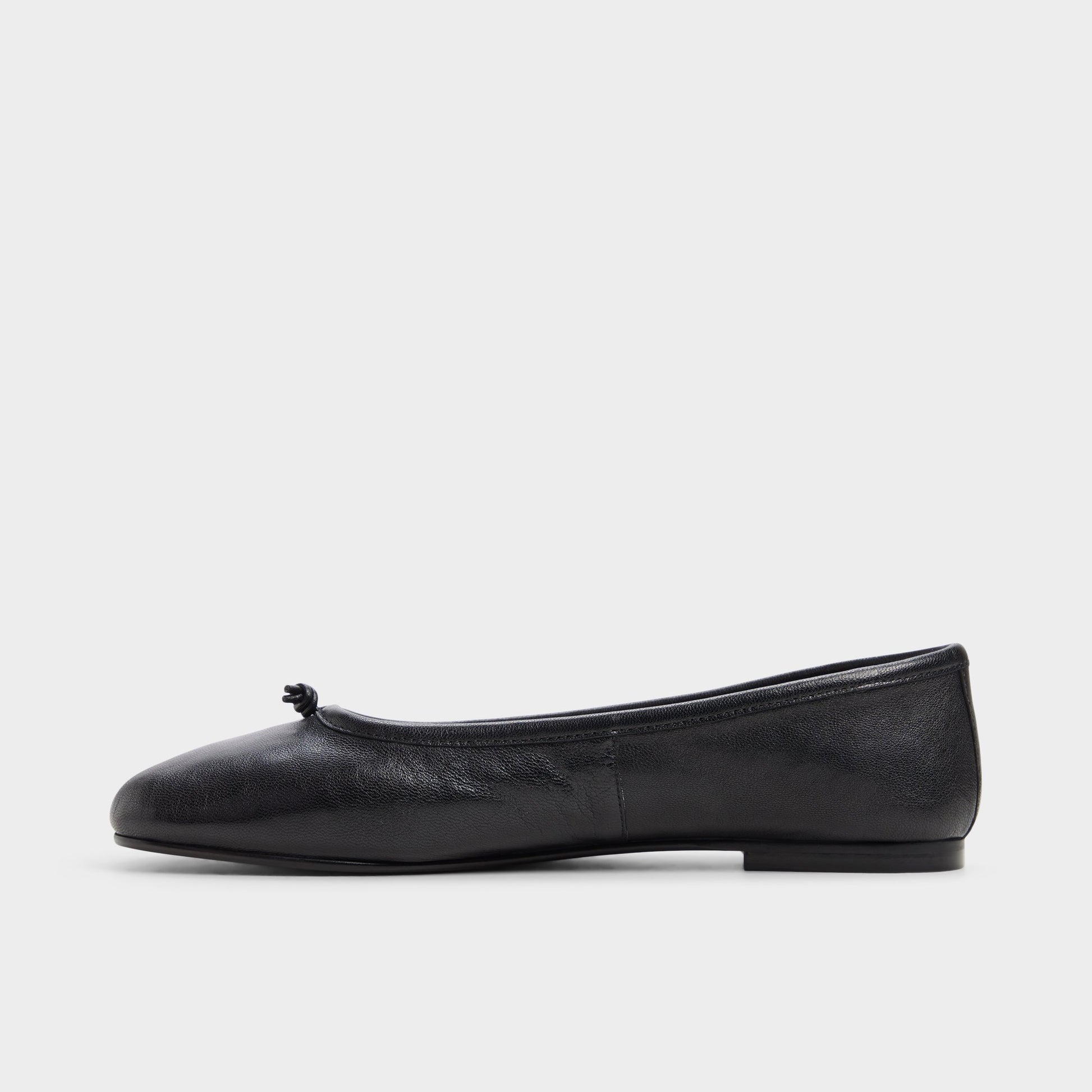 Side view of Black Ericca Ballerina