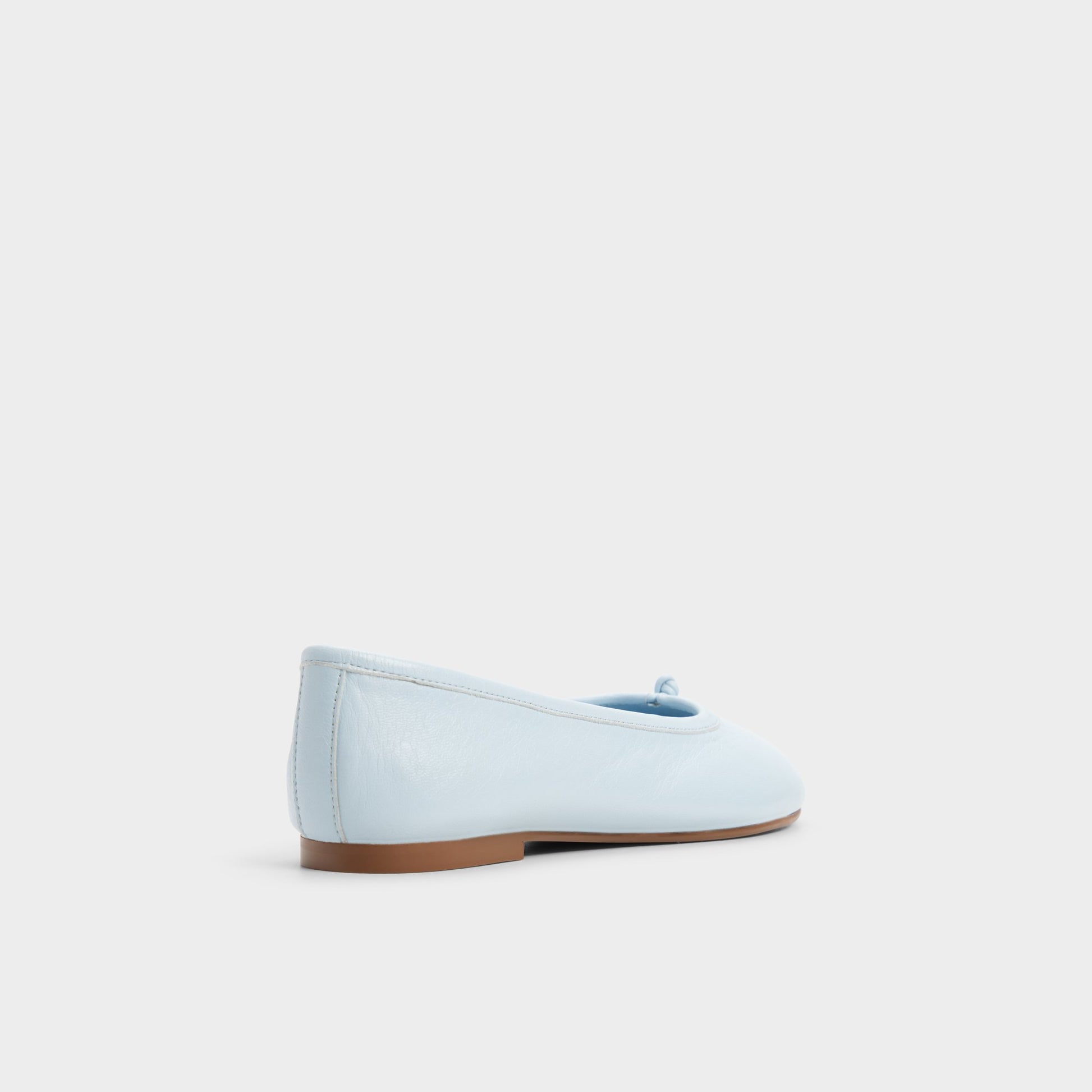 Three-quarter angle of Light blue Ericca Ballerina's back side