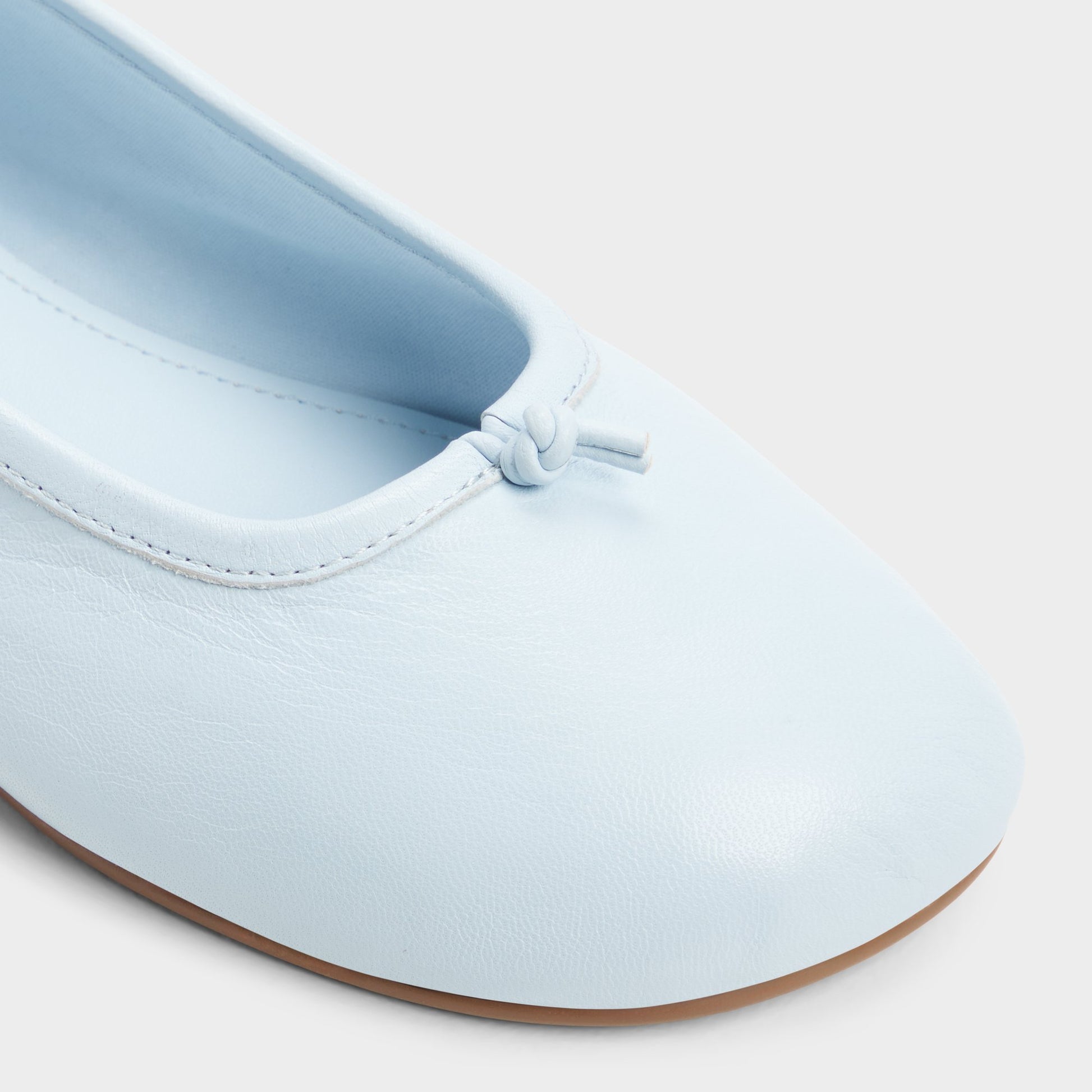 Close-up of the Light blue Ericca Ballerina