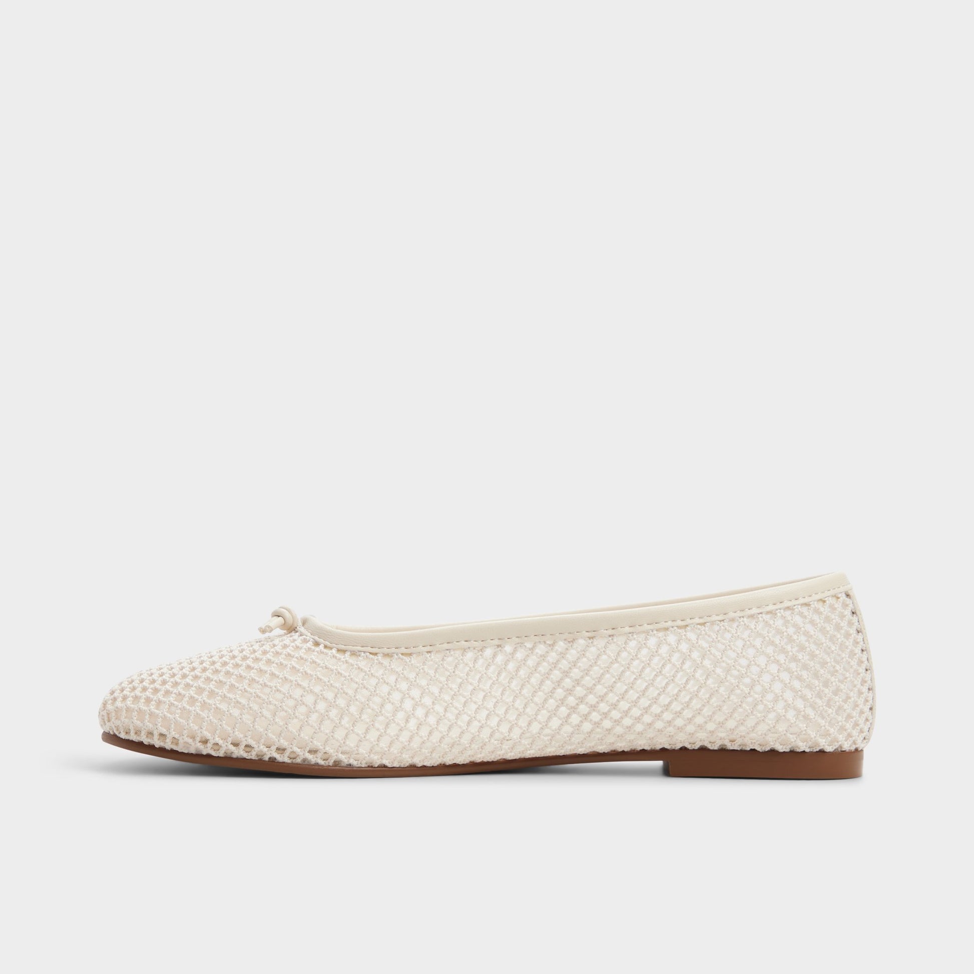 Side view of Other white Ericca Ballerina