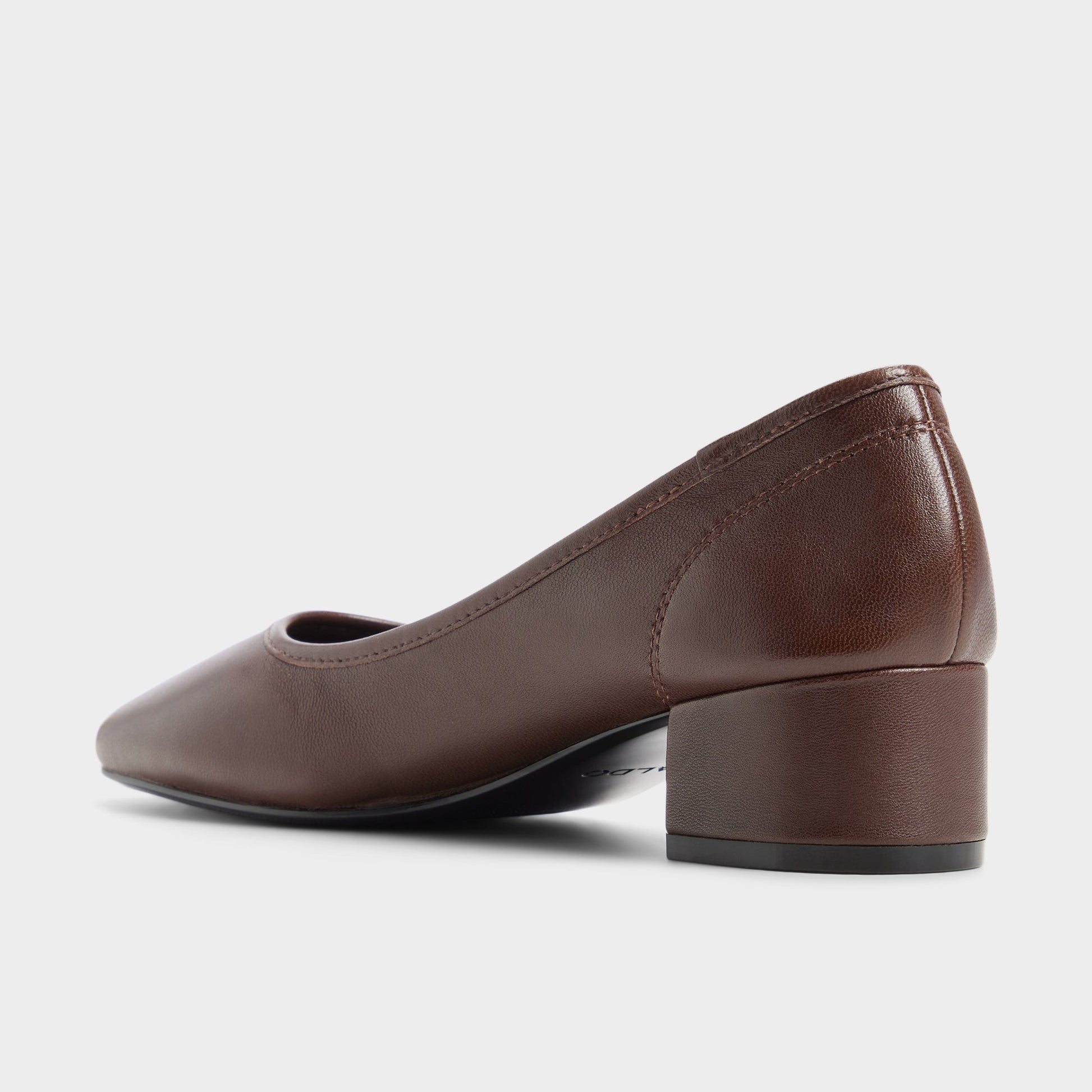 Side view of Dark brown Norrey Ballerina