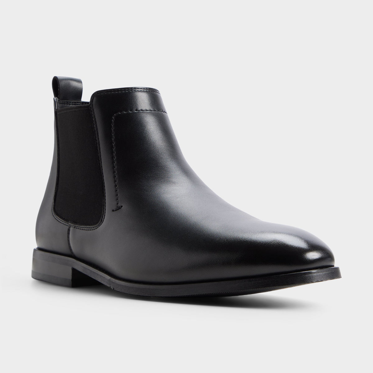 Three-quarter angle of Black Berny Chelsea boot's back side