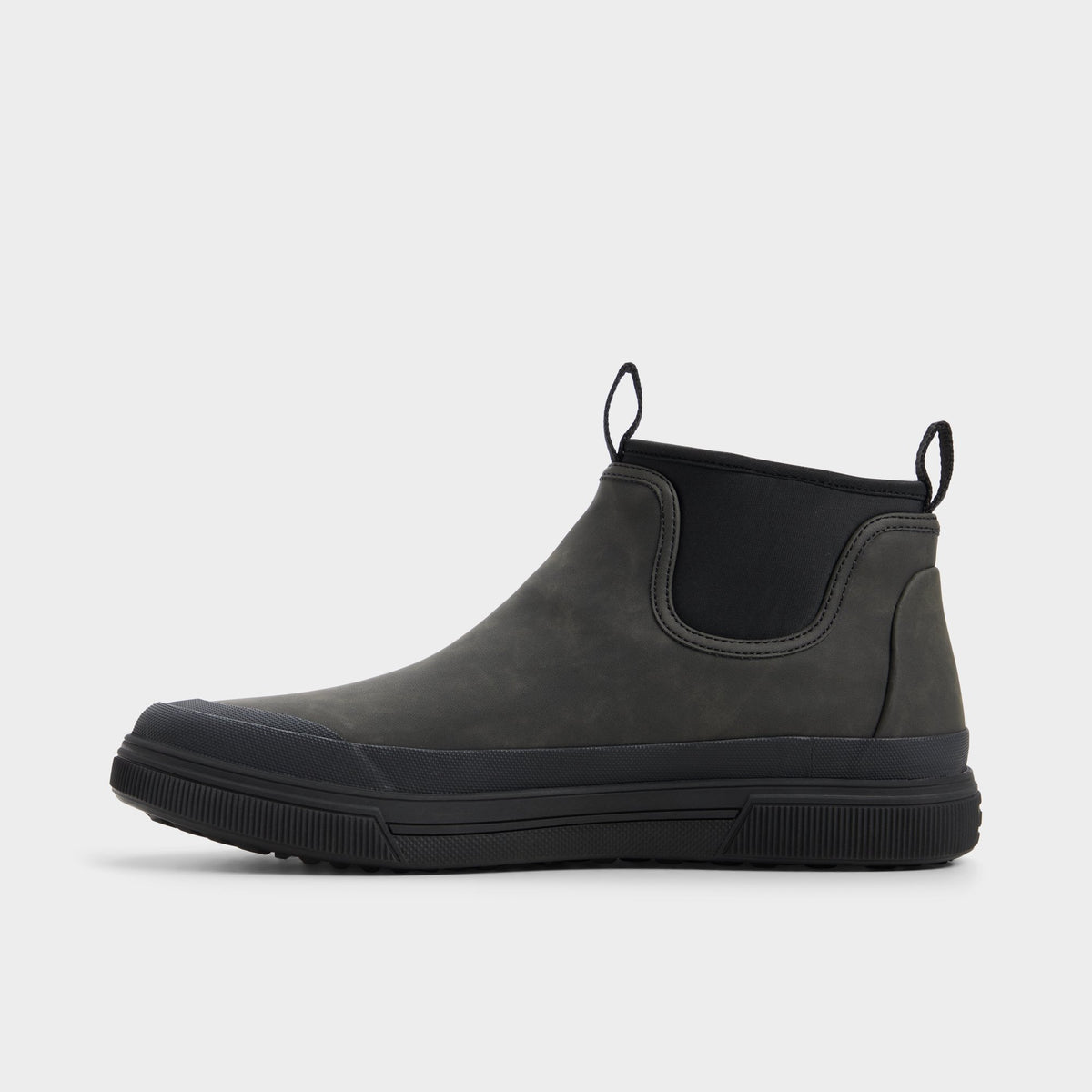 Side view of Black Wrigley Slip-on