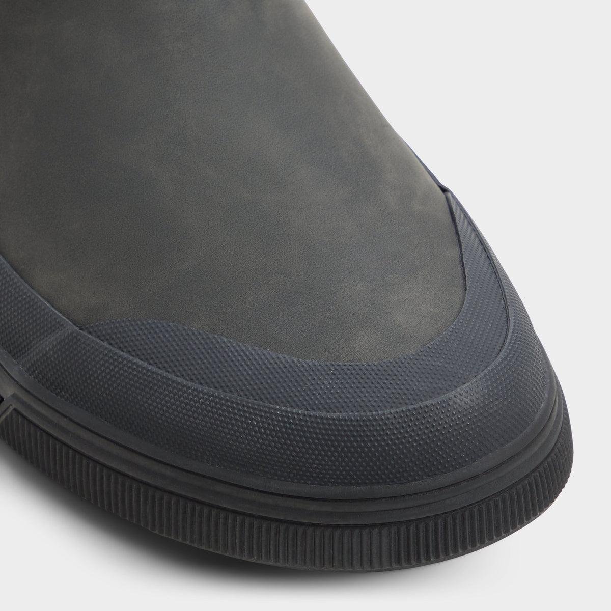 Close-up of the Black Wrigley Slip-on