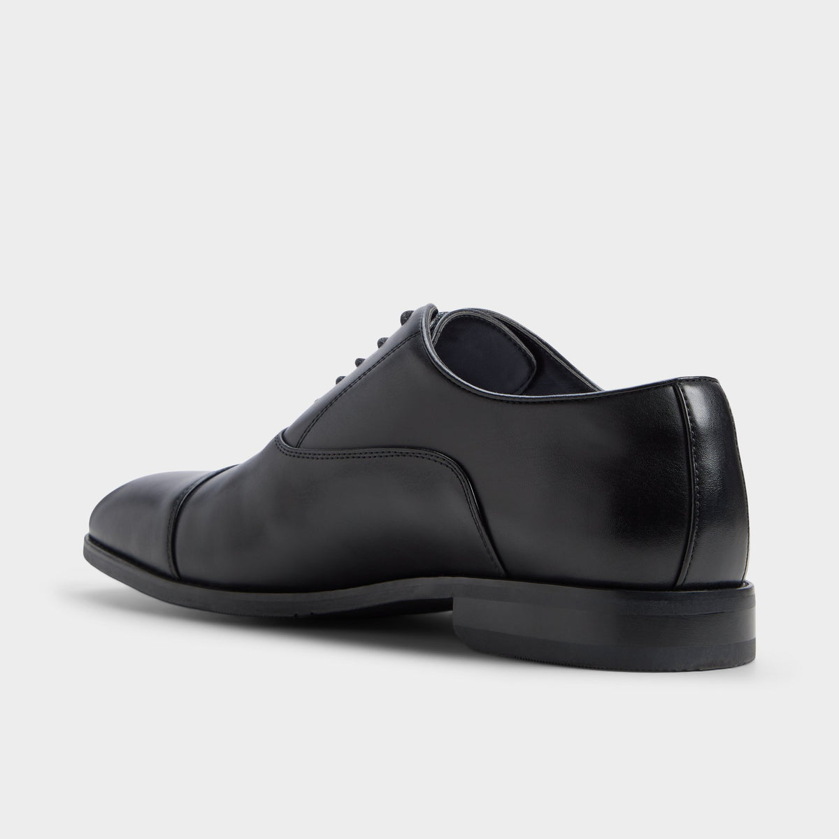 Side view of Black Stewert Derby shoe
