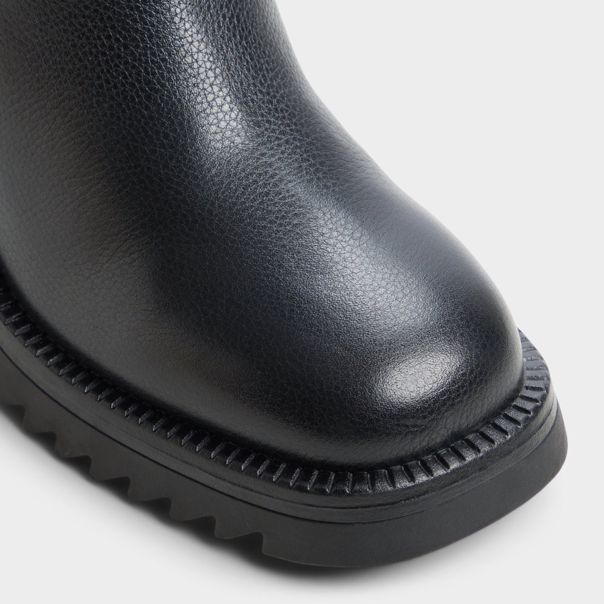 Close-up of the Black Julina Knee-high boot