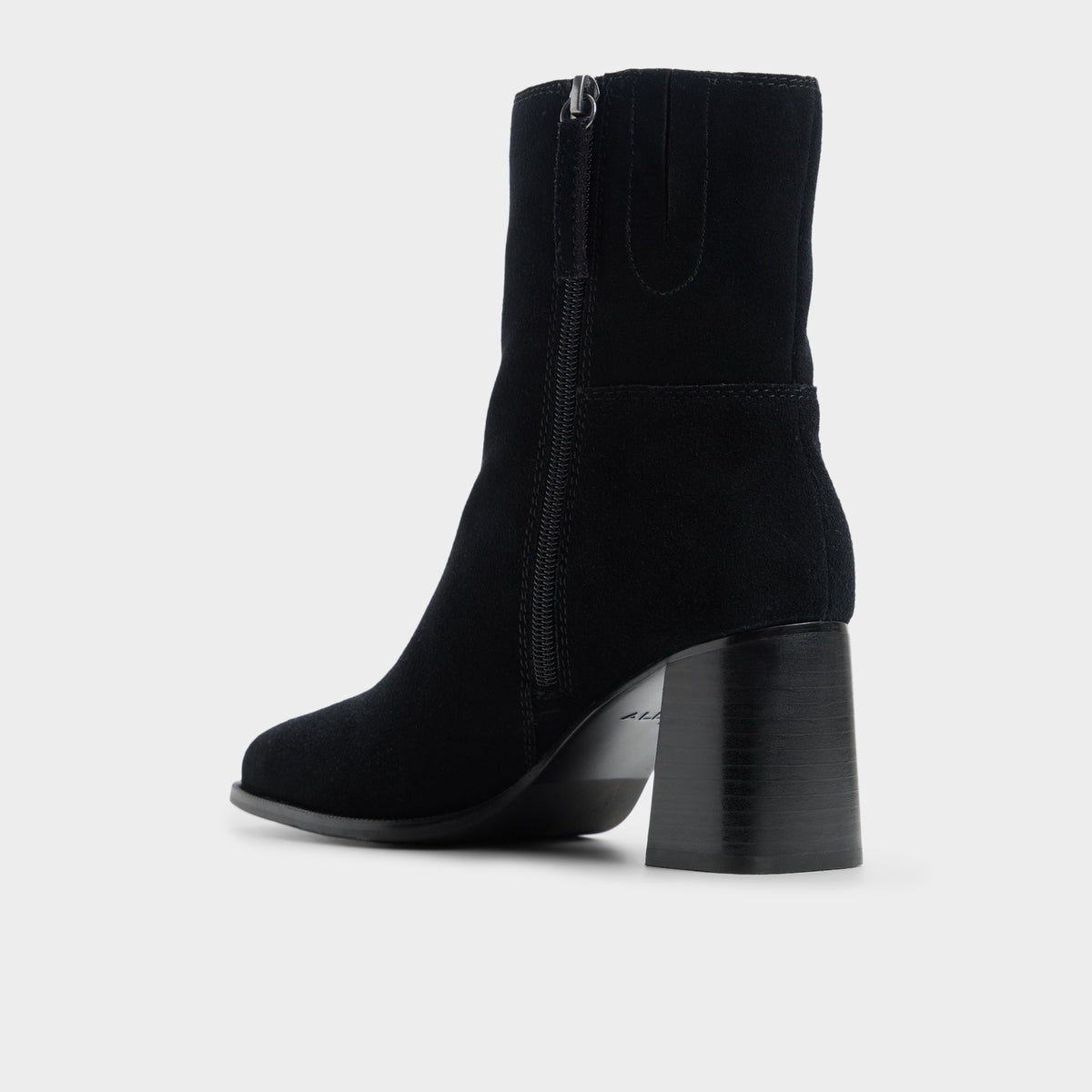 Vue latérale de Black Marliwinter Bottillon à talon bloc
