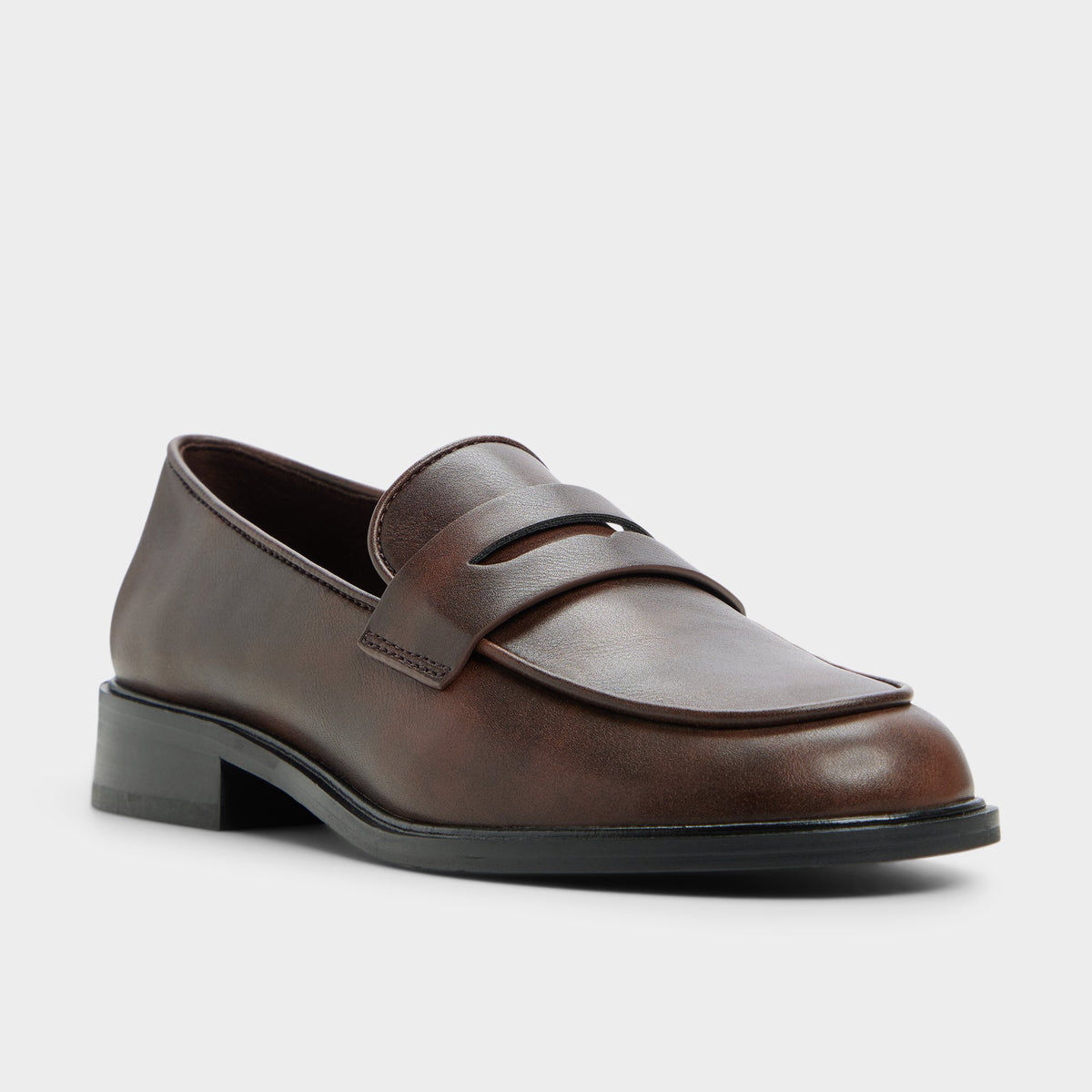 Three-quarter angle of Medium brown Valera Loafer's back side