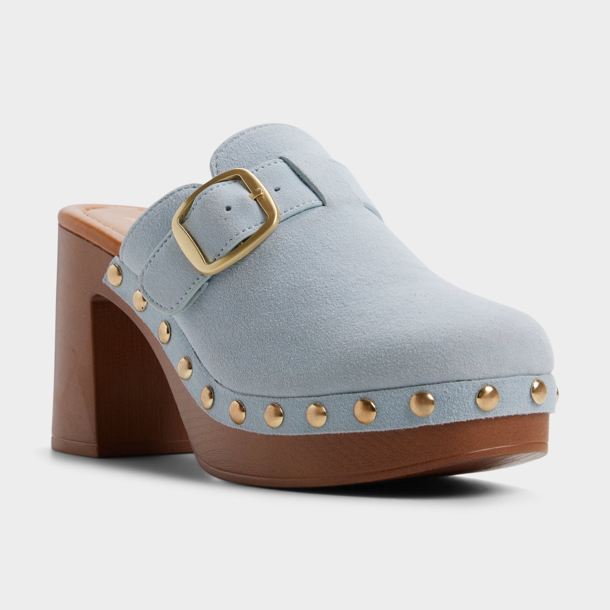 Three-quarter angle of Sand Miloria Mule's back side