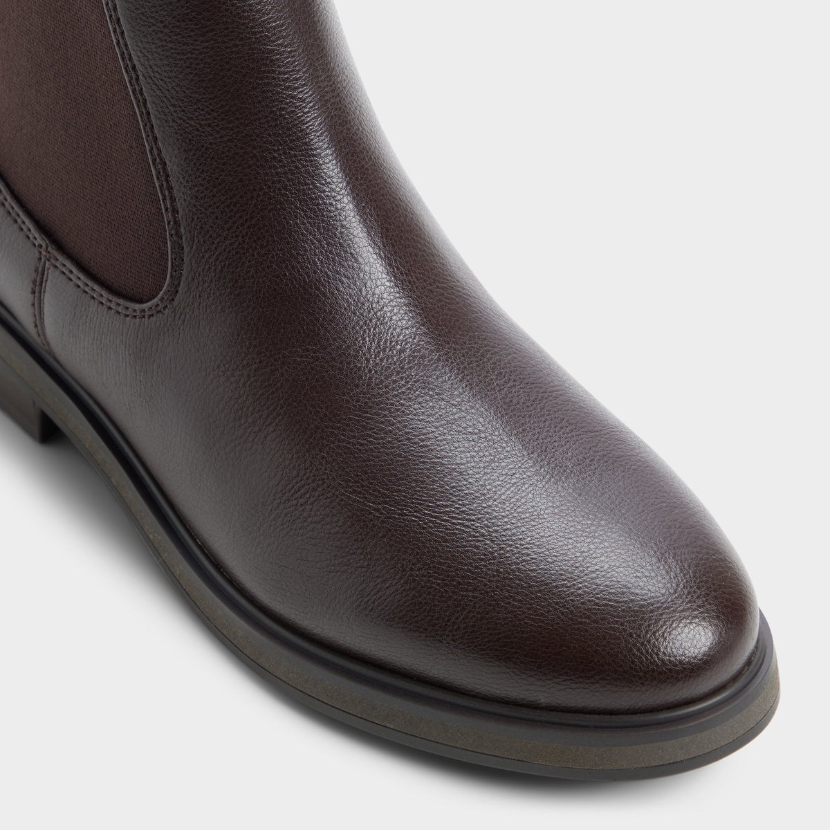 Three-quarter angle of Dark brown Chellsey 's front side