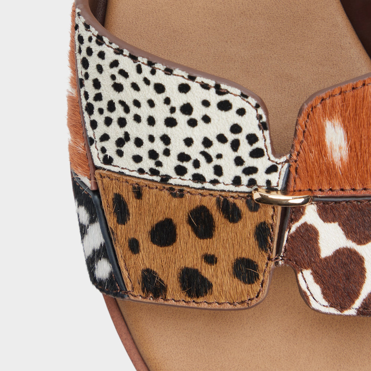 Close-up of the Brown multi Itsandalmix
