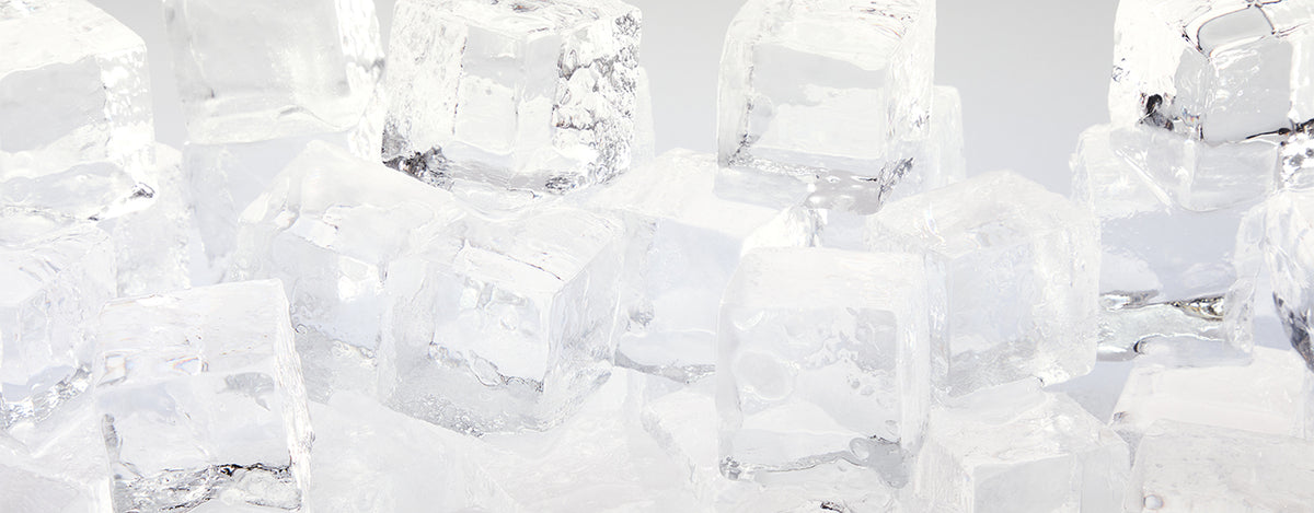 Close-up of ice cubes