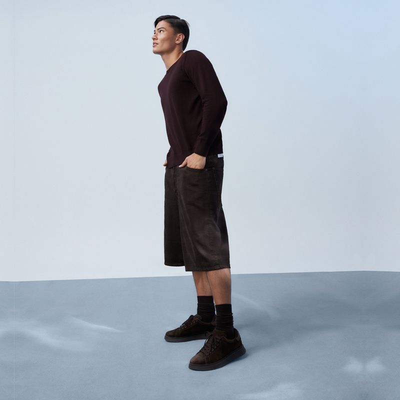 Men's brown Cuore sneakers.